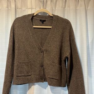 Dynamite Brown Button-Up Cardigan